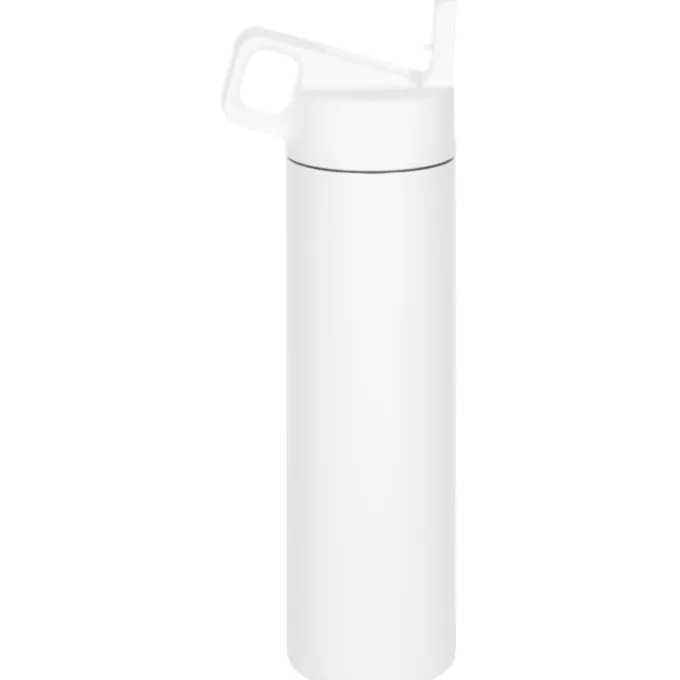 MiiR Wide Mouth Vacuum Bottle with Straw Lid - 20 oz - Laser Engraved