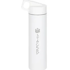 MiiR Wide Mouth Vacuum Bottle with Straw Lid - 20 oz - Laser Engraved