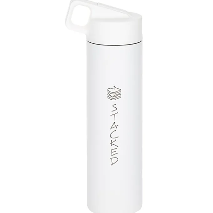 MiiR Wide Mouth Vacuum Bottle with Straw Lid - 20 oz - Laser Engraved