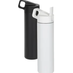 MiiR Wide Mouth Vacuum Bottle with Straw Lid - 20 oz - Laser Engraved