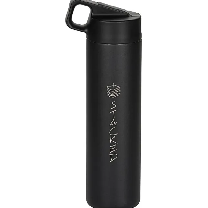 MiiR Wide Mouth Vacuum Bottle with Straw Lid - 20 oz - Laser Engraved