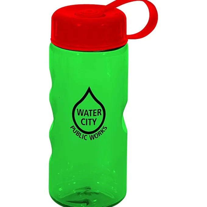 Mini Mountain Bottle with Tethered Lid - 22 oz