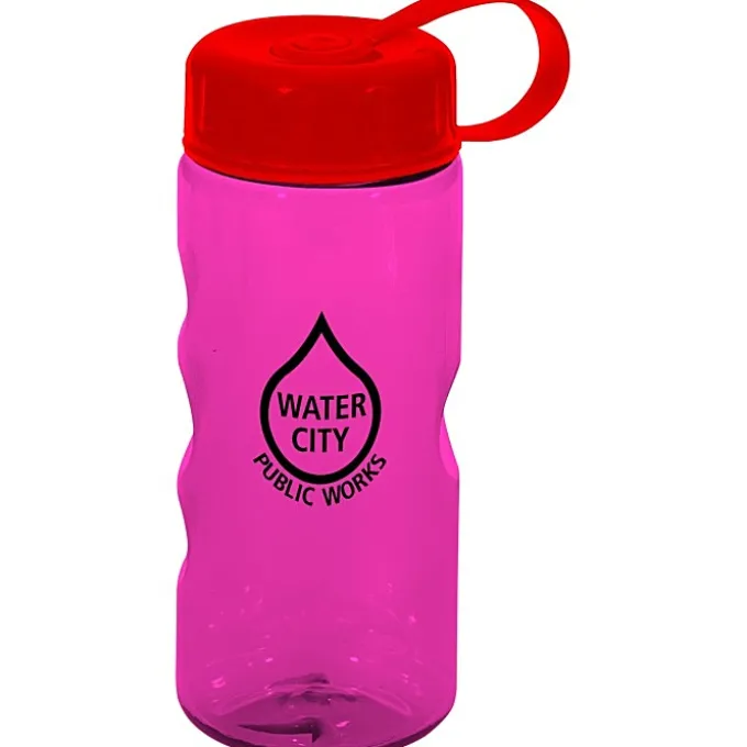 Mini Mountain Bottle with Tethered Lid - 22 oz