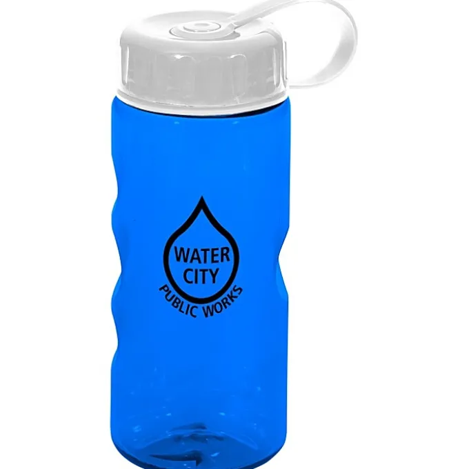 Mini Mountain Bottle with Tethered Lid - 22 oz