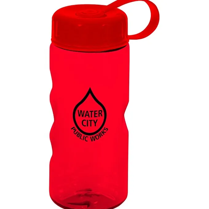 Mini Mountain Bottle with Tethered Lid - 22 oz