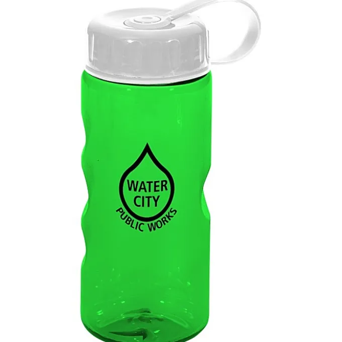 Mini Mountain Bottle with Tethered Lid - 22 oz