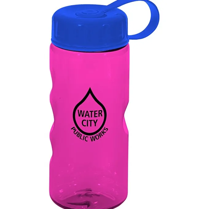 Mini Mountain Bottle with Tethered Lid - 22 oz