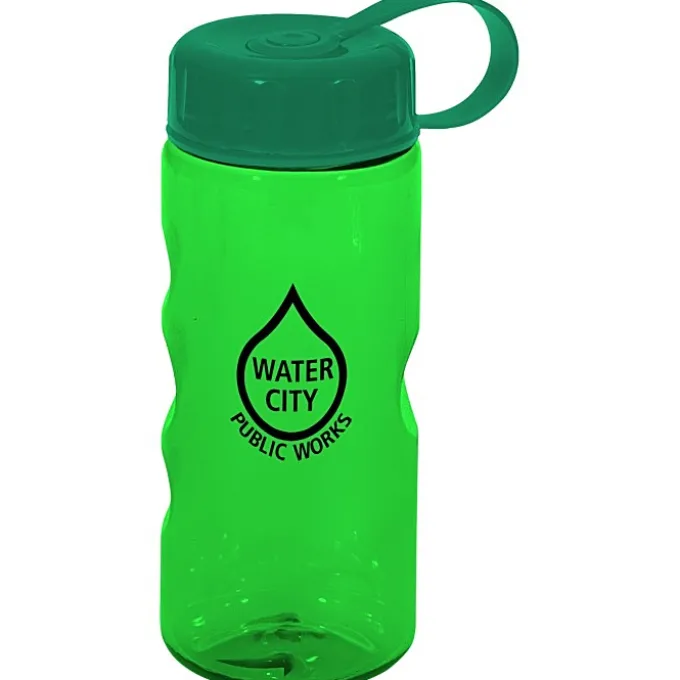Mini Mountain Bottle with Tethered Lid - 22 oz