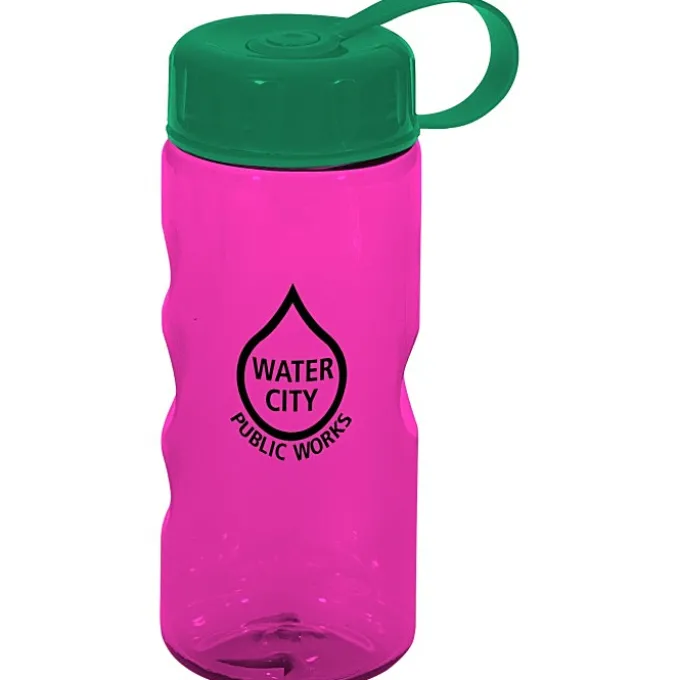 Mini Mountain Bottle with Tethered Lid - 22 oz