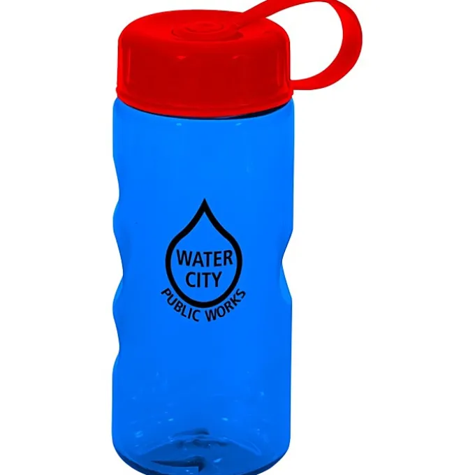 Mini Mountain Bottle with Tethered Lid - 22 oz