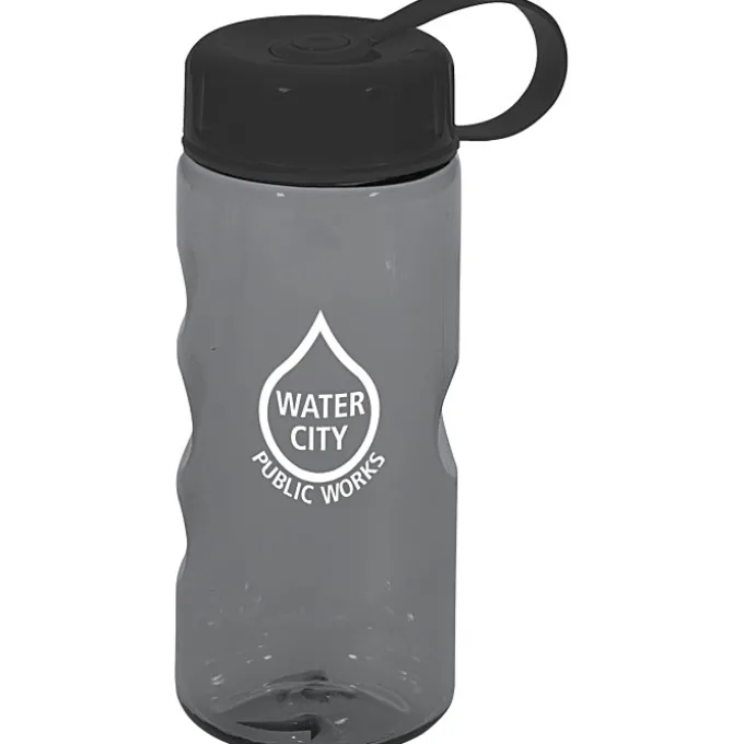 Mini Mountain Bottle with Tethered Lid - 22 oz