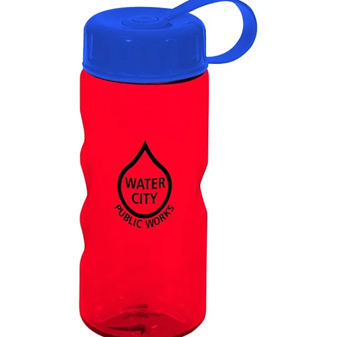 Mini Mountain Bottle with Tethered Lid - 22 oz