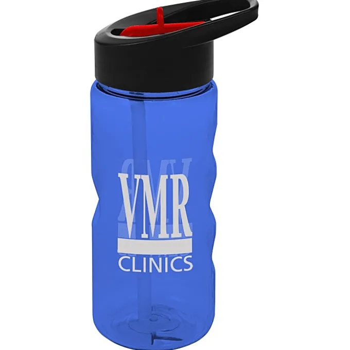 Mini Mountain Bottle with Two-Tone Flip Straw Lid - 22 oz