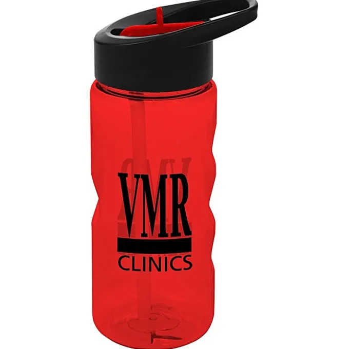 Mini Mountain Bottle with Two-Tone Flip Straw Lid - 22 oz