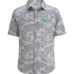 Mini Pique Knit Short Sleeve Camp Shirt