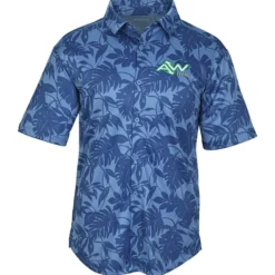 Mini Pique Knit Short Sleeve Camp Shirt