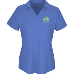 Mini-Pique Performance Split V-Neck Polo - Ladies'