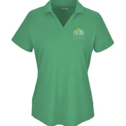 Mini-Pique Performance Split V-Neck Polo - Ladies'