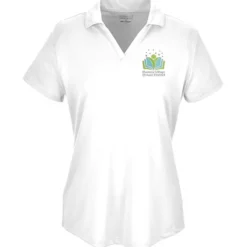 Mini-Pique Performance Split V-Neck Polo - Ladies'