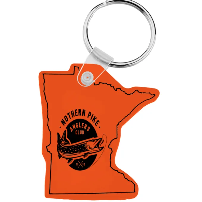 Minnesota Soft Keychain - Translucent