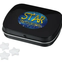 Mint Tin with Shaped Mints - Star - 24 hr