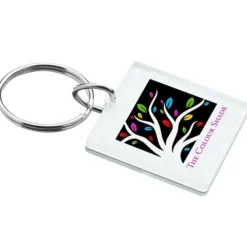 Mirrored Keychain - Square