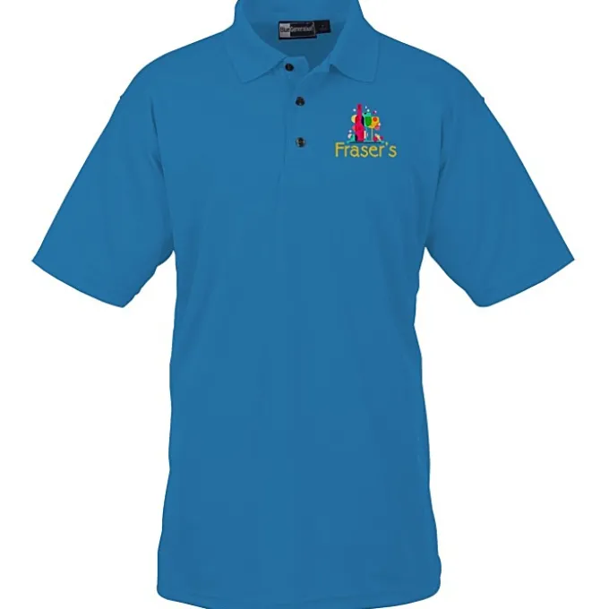 Moisture Management Polo with Stain Release - Men's - Full Color