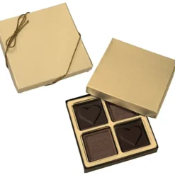 Molded Chocolate Squares - 4-Pieces