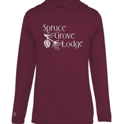 Momentum Solid Long-Sleeve Hooded T-Shirt