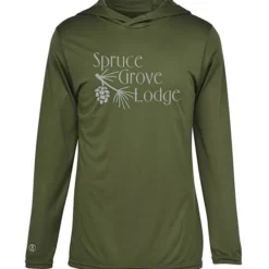 Momentum Solid Long-Sleeve Hooded T-Shirt