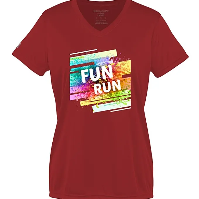Momentum Solid V-Neck T-Shirt - Ladies' - Full Color