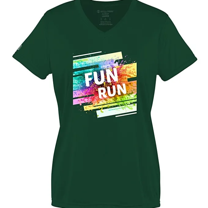 Momentum Solid V-Neck T-Shirt - Ladies' - Full Color