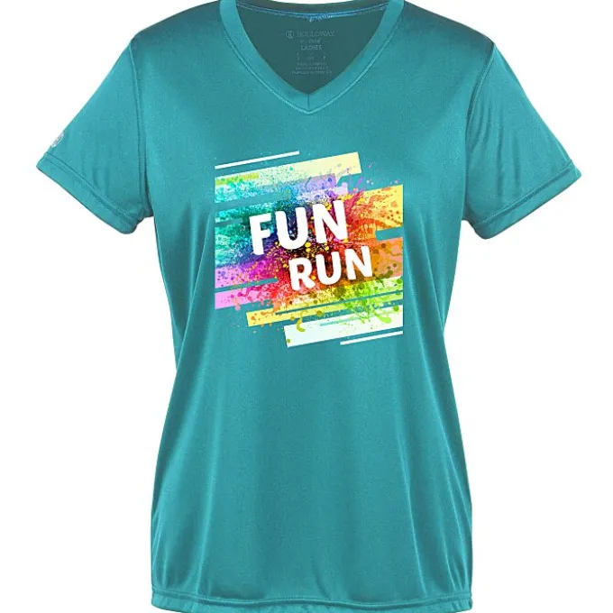 Momentum Solid V-Neck T-Shirt - Ladies' - Full Color