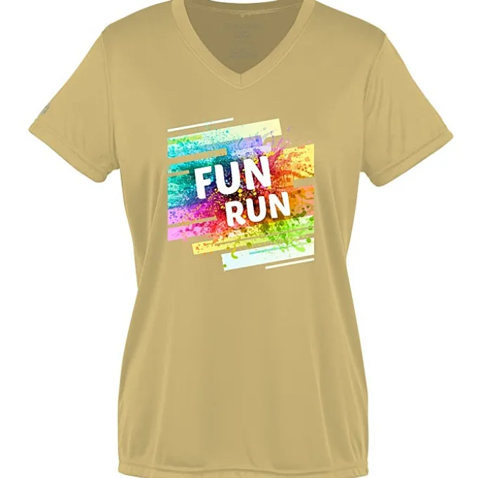 Momentum Solid V-Neck T-Shirt - Ladies' - Full Color