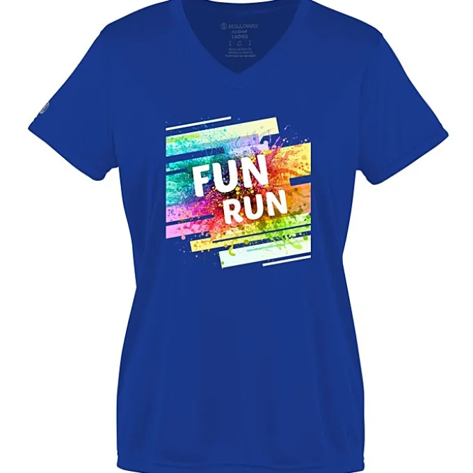 Momentum Solid V-Neck T-Shirt - Ladies' - Full Color