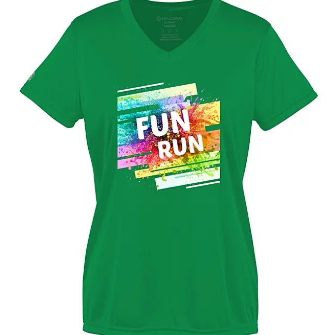 Momentum Solid V-Neck T-Shirt - Ladies' - Full Color