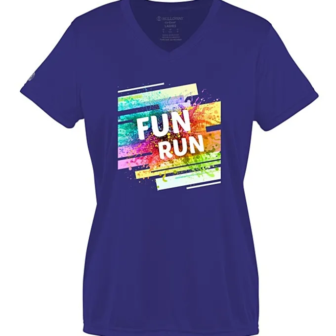 Momentum Solid V-Neck T-Shirt - Ladies' - Full Color