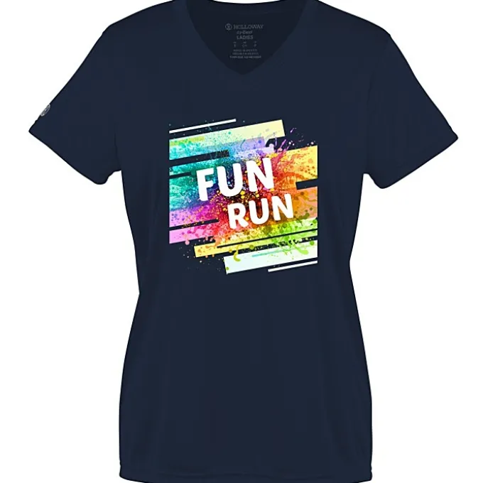 Momentum Solid V-Neck T-Shirt - Ladies' - Full Color
