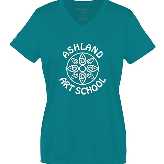 Momentum Solid V-Neck T-Shirt - Ladies' - Screen
