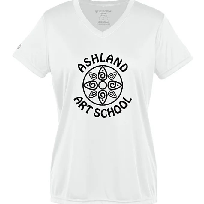 Momentum Solid V-Neck T-Shirt - Ladies' - Screen