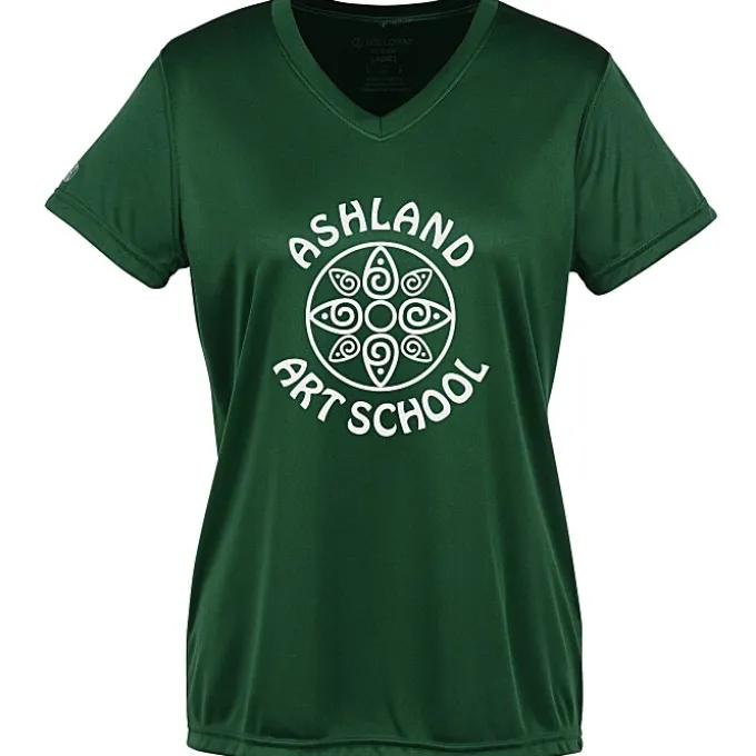 Momentum Solid V-Neck T-Shirt - Ladies' - Screen