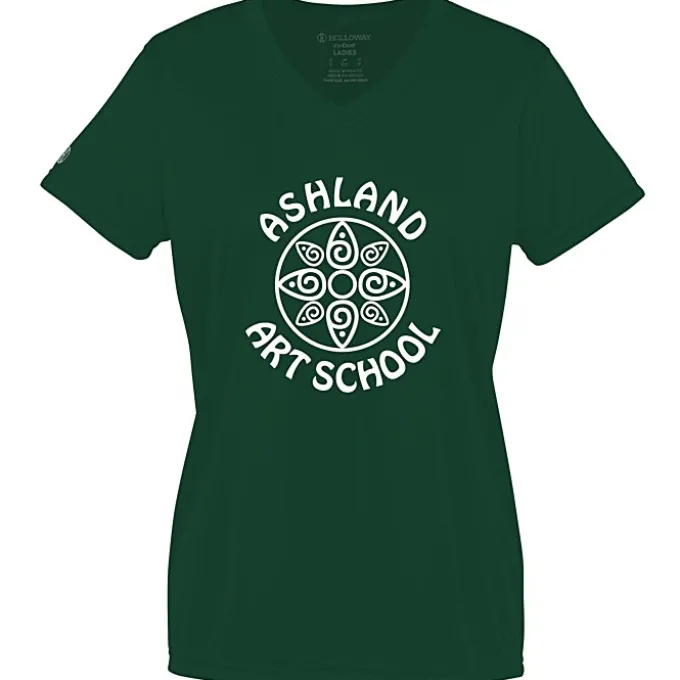 Momentum Solid V-Neck T-Shirt - Ladies' - Screen