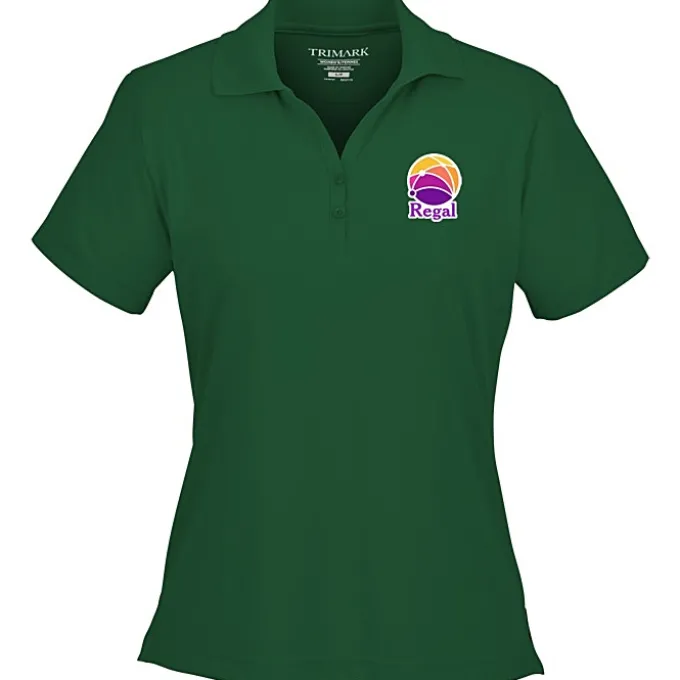 Moreno Textured Micro Polo - Ladies' - TE Transfer