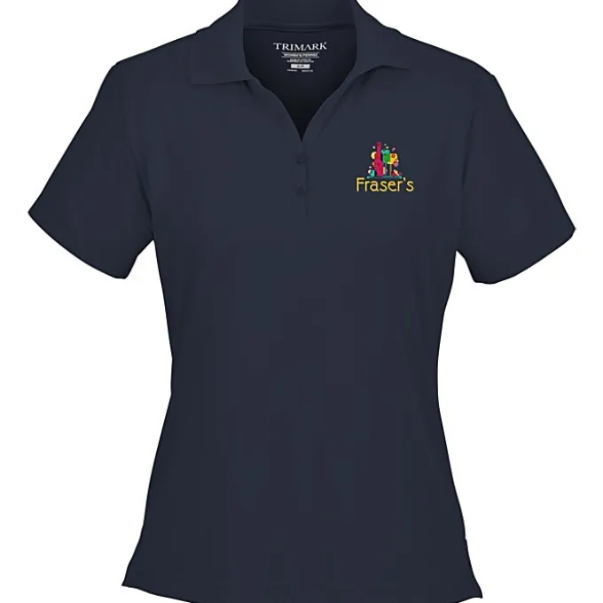 Moreno Textured Micro Polo - Ladies' - Embroidered - 24 hr
