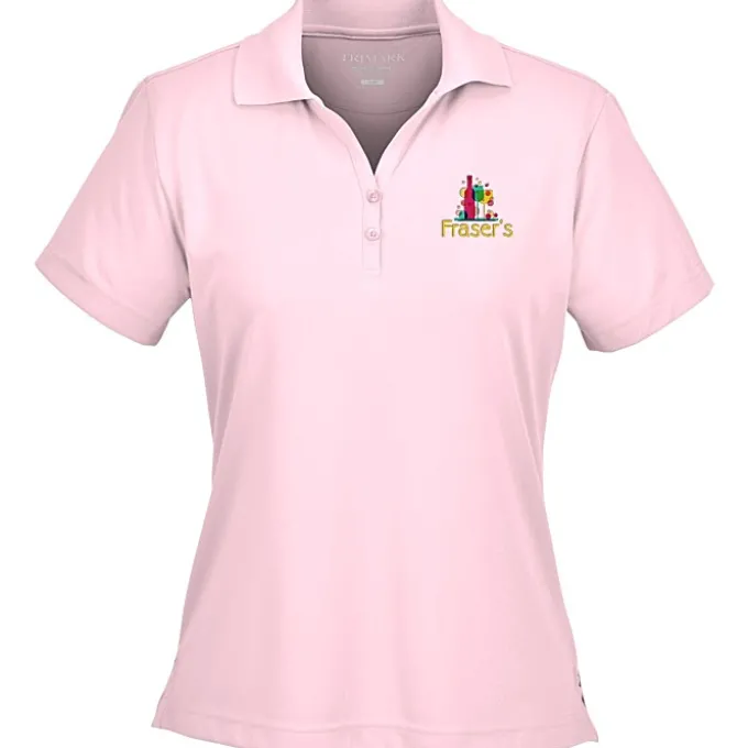 Moreno Textured Micro Polo - Ladies' - Embroidered - 24 hr