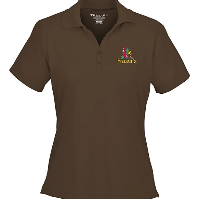 Moreno Textured Micro Polo - Ladies' - Embroidered - 24 hr