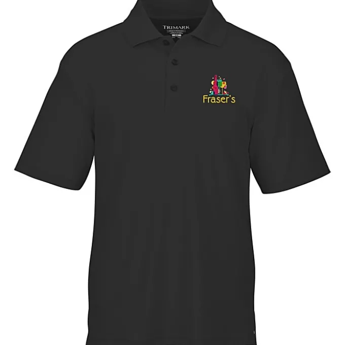 Moreno Textured Micro Polo - Men's - Embroidered