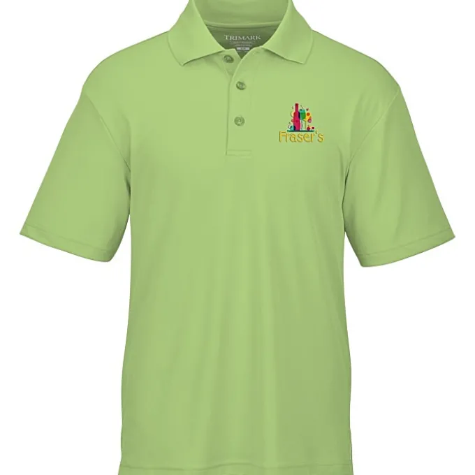 Moreno Textured Micro Polo - Men's - Embroidered - 24 hr