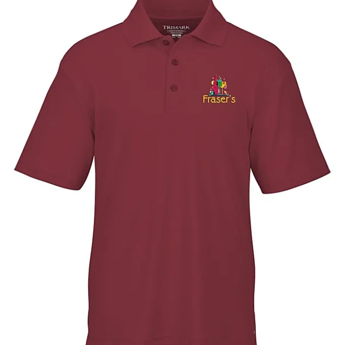 Moreno Textured Micro Polo - Men's - Embroidered - 24 hr