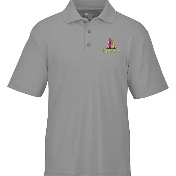 Moreno Textured Micro Polo - Men's - Embroidered - 24 hr
